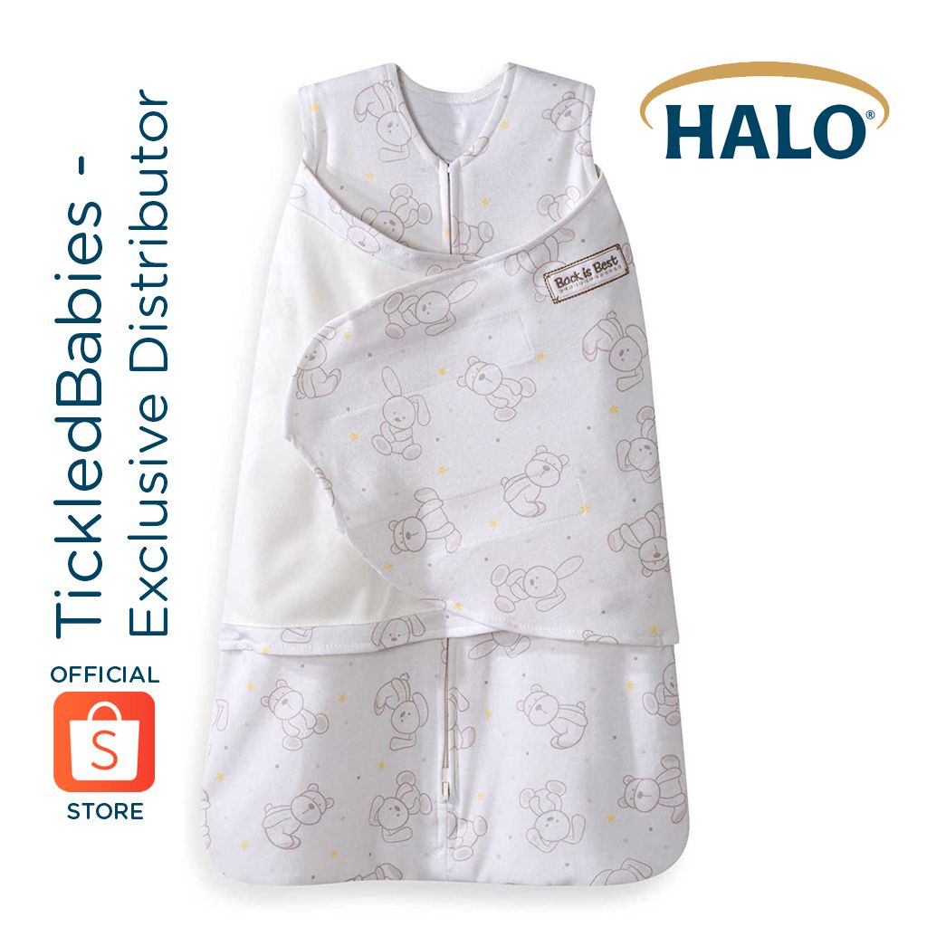 HALO Sleepsack Multi-way Swaddle Floppy Friends sleep sack