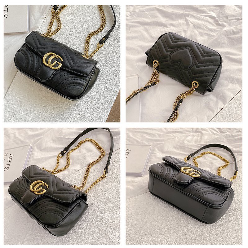 Baladoo Cg Logo Women Fashion Shoulder Bag Luxury Brand Design