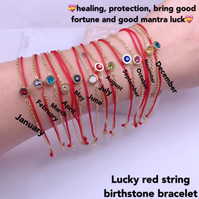 Lucky red string on sale mantra