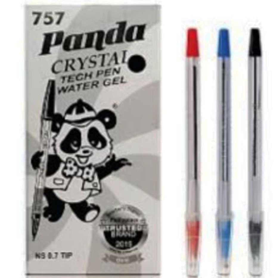 25PCS Original Panda Crystal Ball Pen Tech Pen Gel Pen 0.7 Shopee