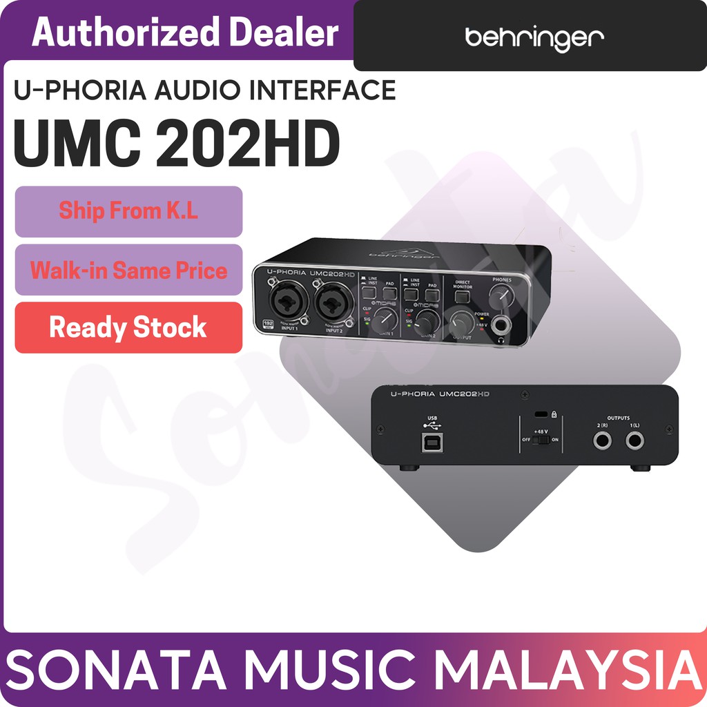 Behringer U Phoria Umc Hd Usb Audio Interface Umc Hd Umc