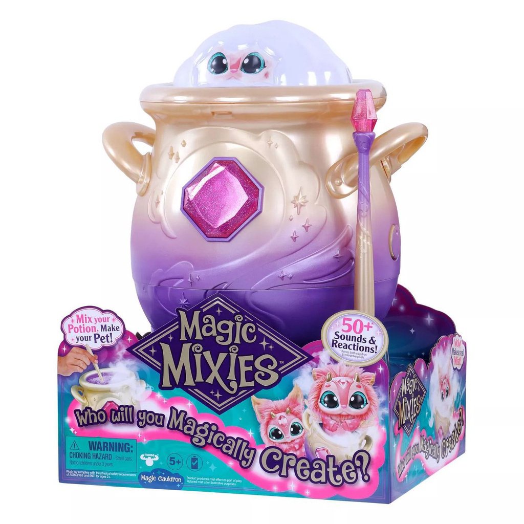 Magic Mixies Magical Misting Cauldron with Interactive 8 inch Pink ...