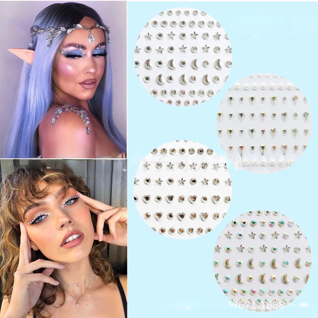 Eyeshadow Face Diamonds Festival Body Decoration Jewelry Stickers Self ...