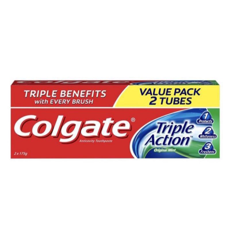 Colgate Toothpaste Triple Action 175g × 2s | Shopee Philippines