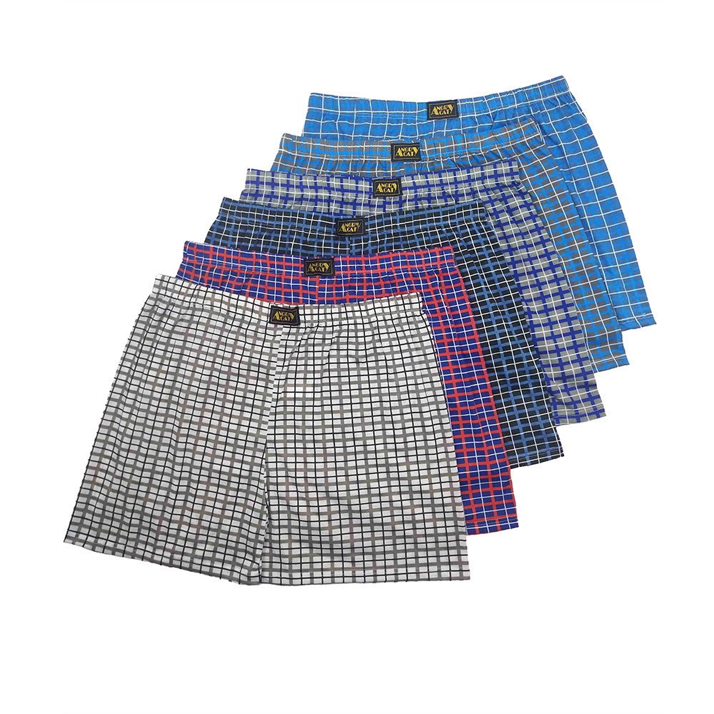 Plus Size Cotton Boxer Shorts 4XL/5XL/6XL Grid Design | Shopee Philippines