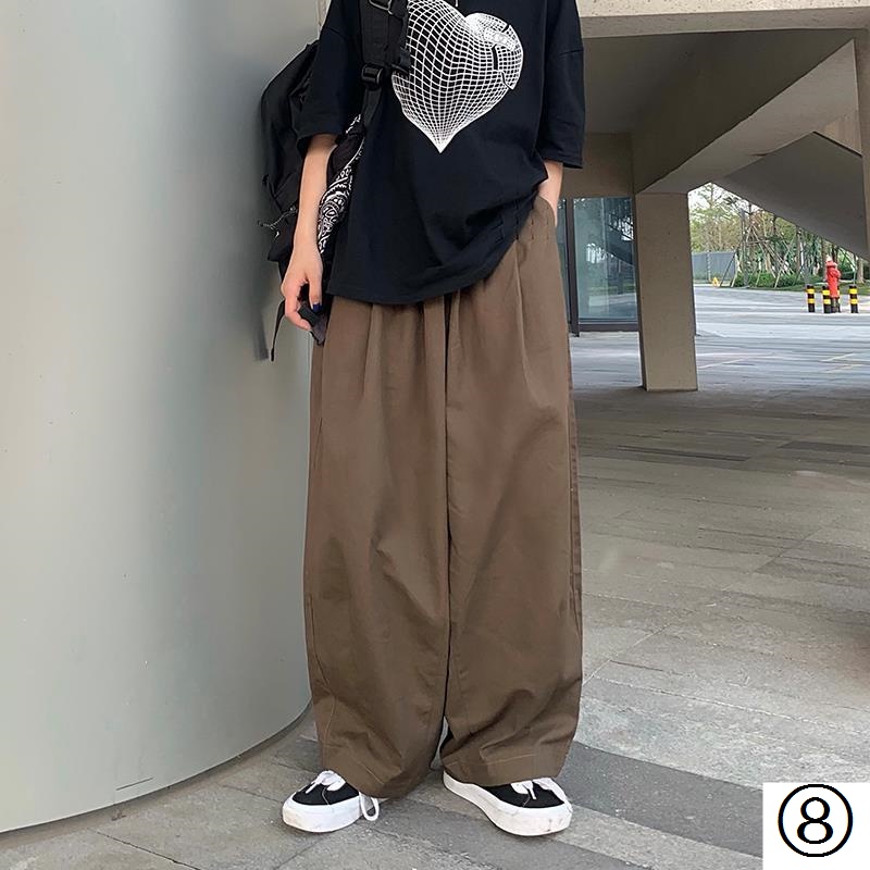 Japanese Style Straight Loose WideLeg Pants Men Harajuku High Street