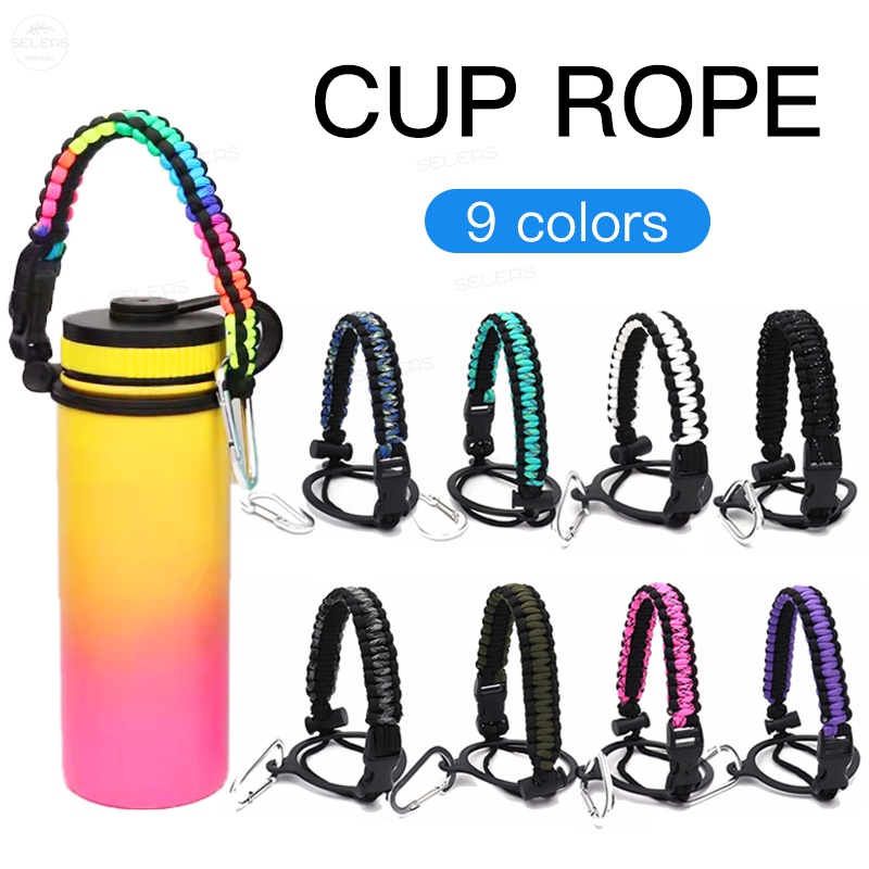 Water Bottle Handle Strap Aquaflask Paracord Colored Hand Rope ...