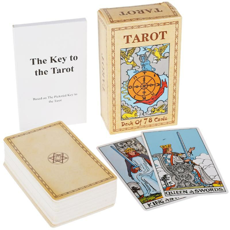 78-Piece Mystical Manga Tarot Card Deck – 103mm X 60mm, Playing Card Size, Gift Ready