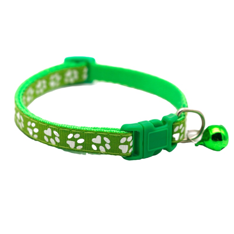 Pet Collar Dog Collar Cat Paw Collar With Bell Safety Buckle Neck for