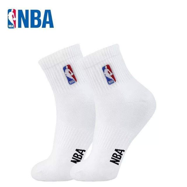 NBA mid socks plain white black nba basketball mid socks sports socks drifit cotton socks Shopee Philippines