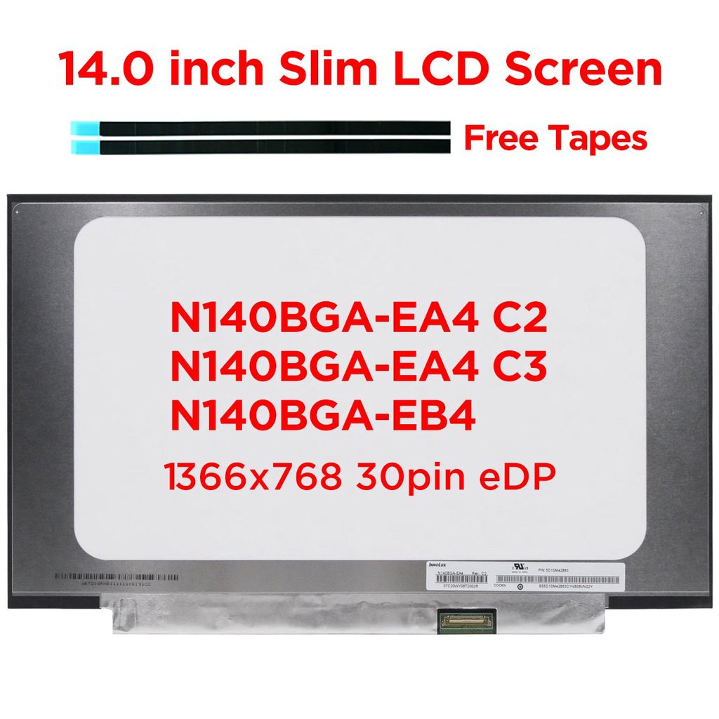 Écran De Remplacement LPScreen N140FGE-EA2 - HD+ 1600x900, 30 Broches, Pour Ordinateur Portable
