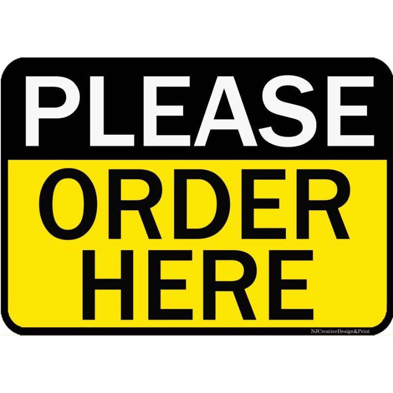 Please Order HereA4 Laminated Signage Shopee Philippines