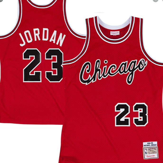 Michael Jordan Chicago Bulls Mitchell & Ness 1984-85 Hardwood Classics  Rookie Authentic Red Basketball Jersey • Kybershop