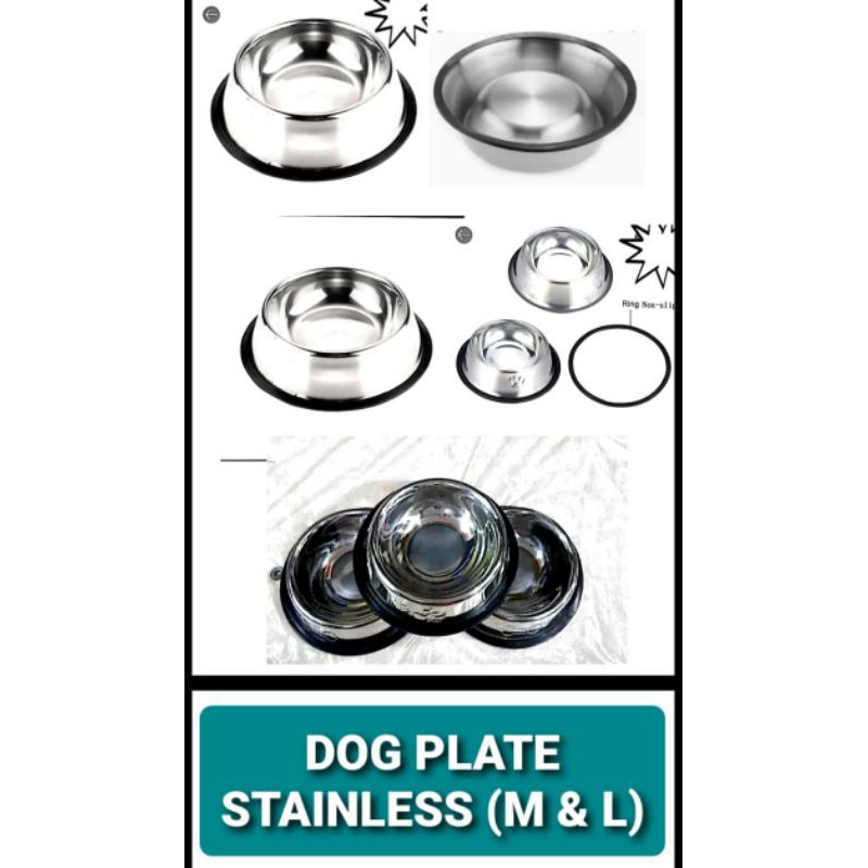 DOG PLATE _ stainless Shopee Philippines