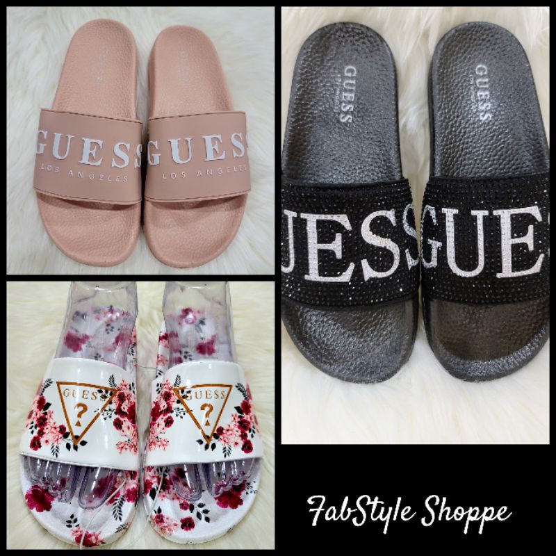GUESS LOGO SLIDES (WOMEN) Shopee Philippines