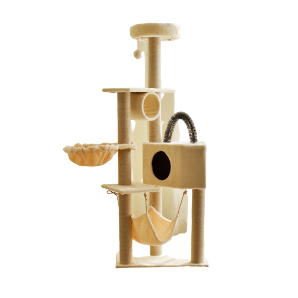 Petcher Organics Cat Condo Tower Pet House MultiLevel Cat Apartment
