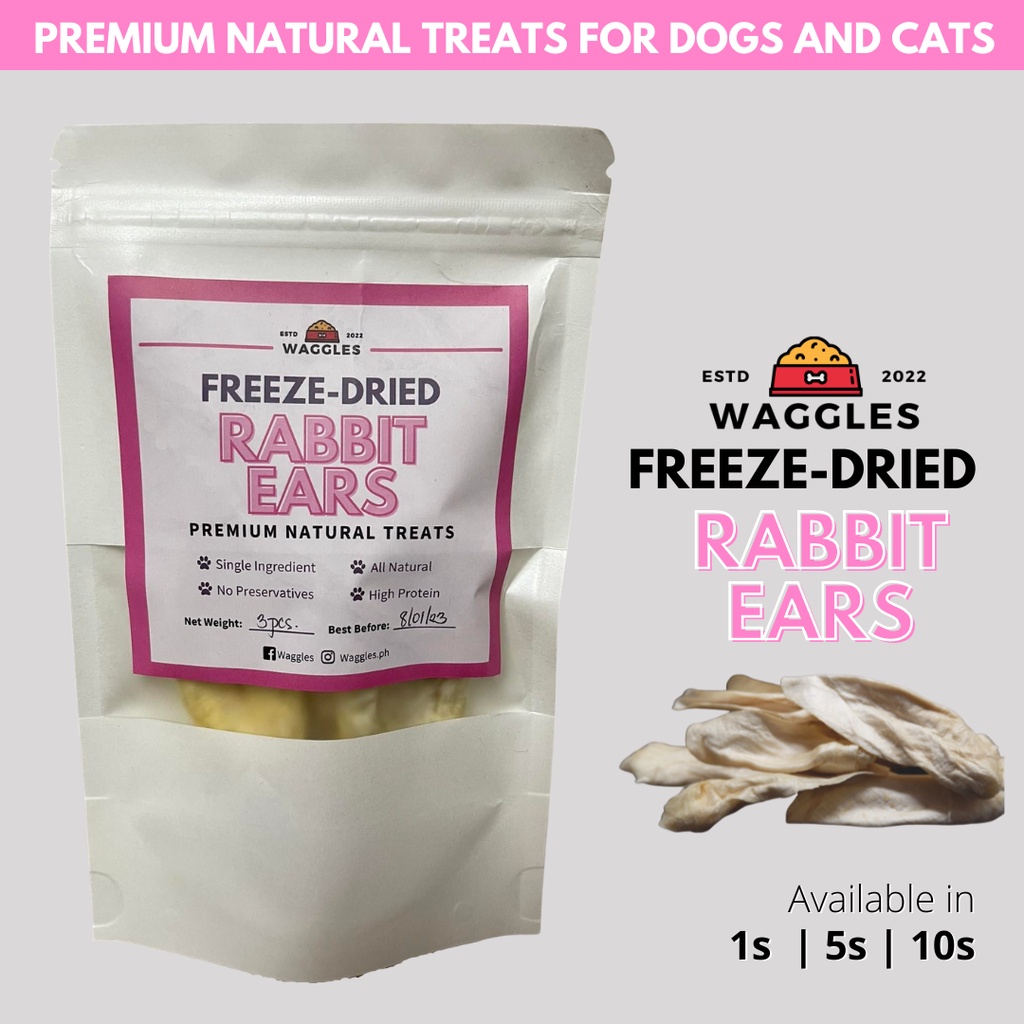 Freeze dried rabbit clearance ears