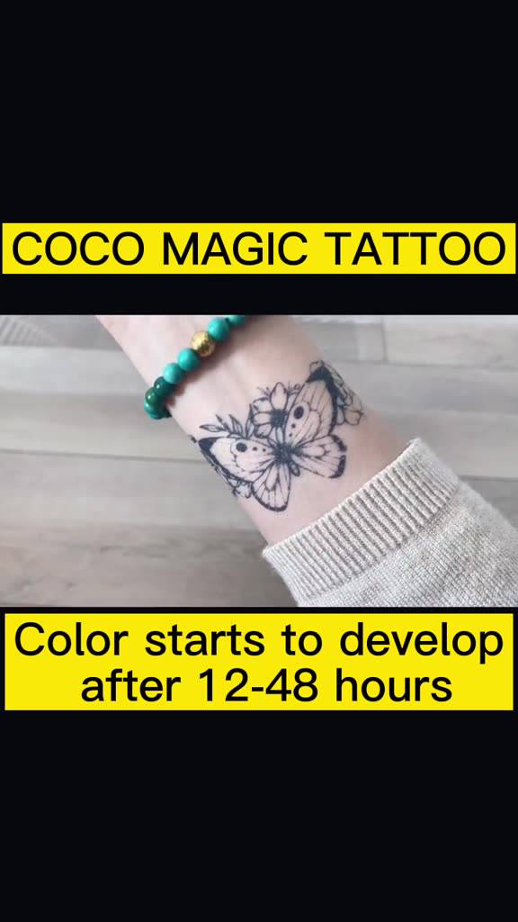 【COCO Magic Tattoo】Lasts 15 days ；18cm*11cm；tattoo sticker waterproof ...