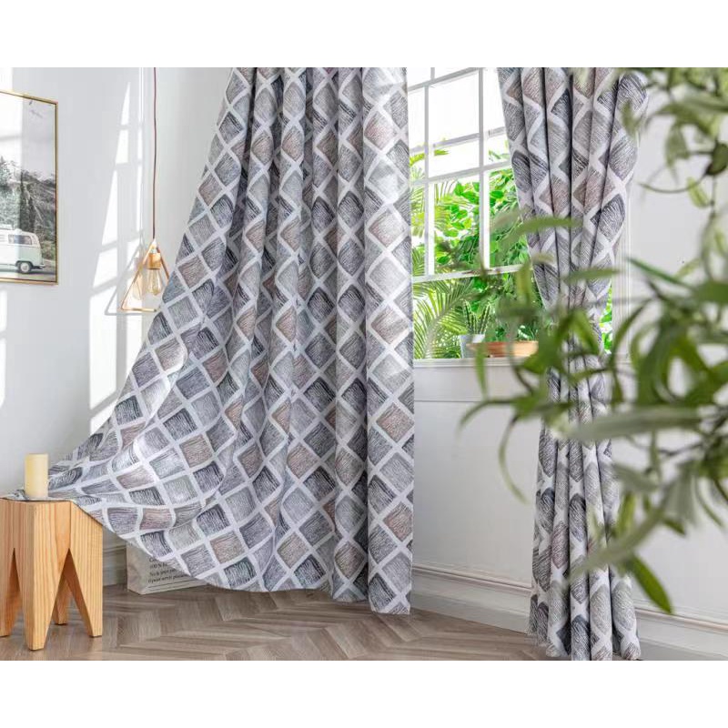 Window Curtain Panels Jacquard brocade fabric for Living Room, Bedroom