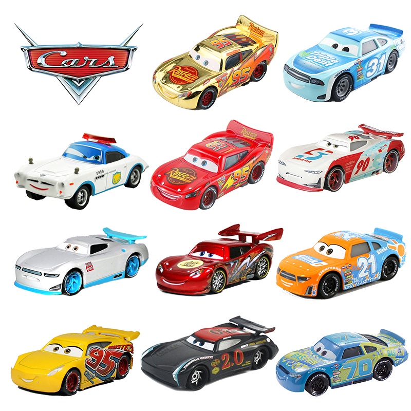 Disney Pixar Cars 2 Lightning Mcqueen Mater Frank Miss Fritter Jackson ...