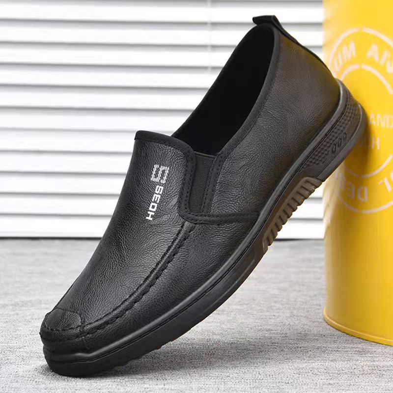 Leather hot sale rubber shoes