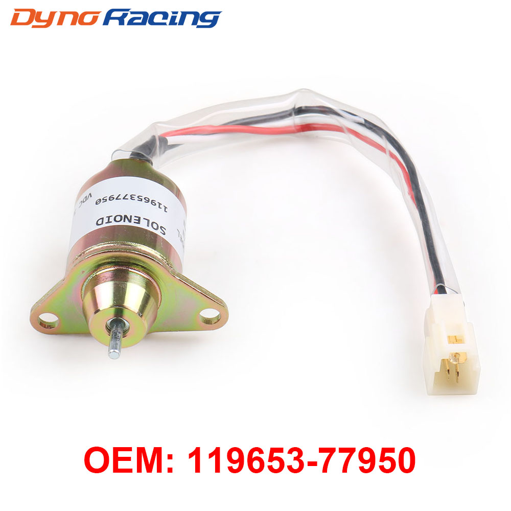 Elettrovalvola A Solenoide Di Spegnimento, 1503ES-12S5SUC5S Elettrovalvola Di Arresto Di Arresto 12V Accessori Per Escavatore Adatti Per YANMAR