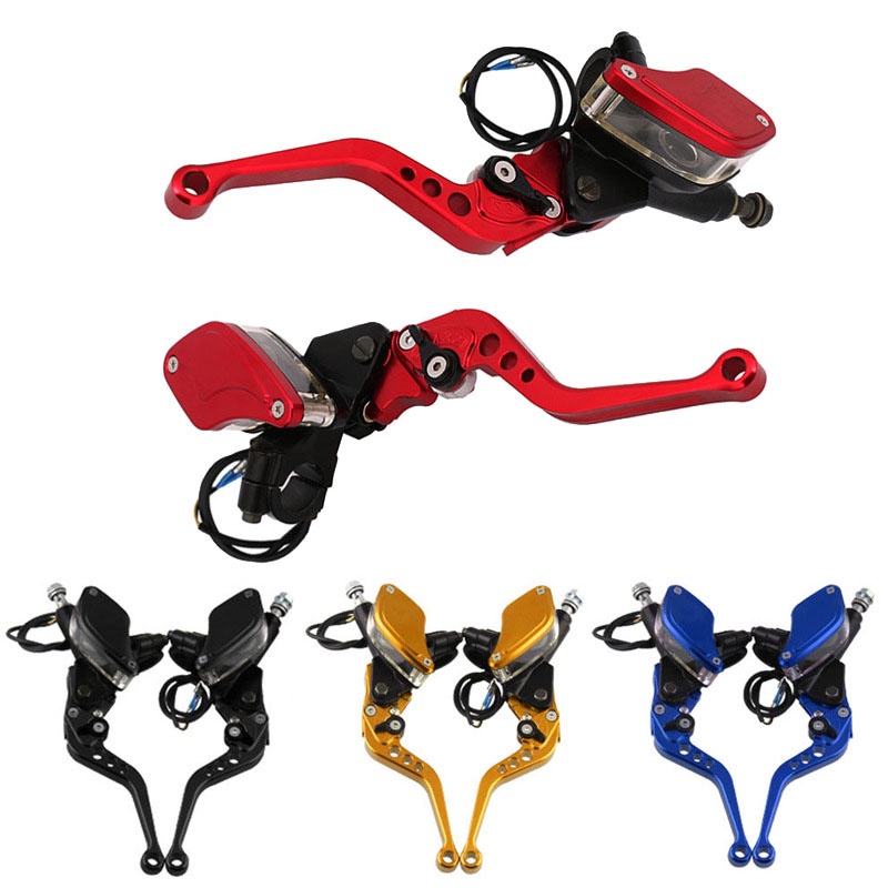 Left & Right 1 Motorcycle Handlebar Hydraulic Brake & Clutch Master Cylinder