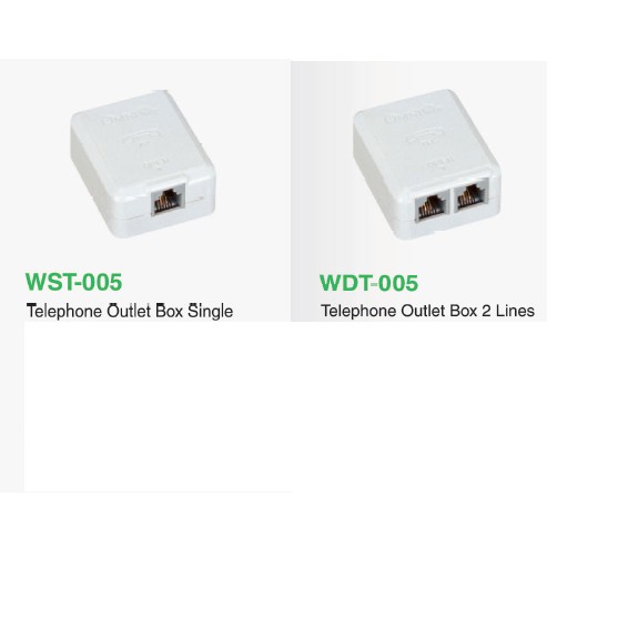 Omni Telephone Outlet Box Single WST005 Or 2 Line WDT005 Shopee