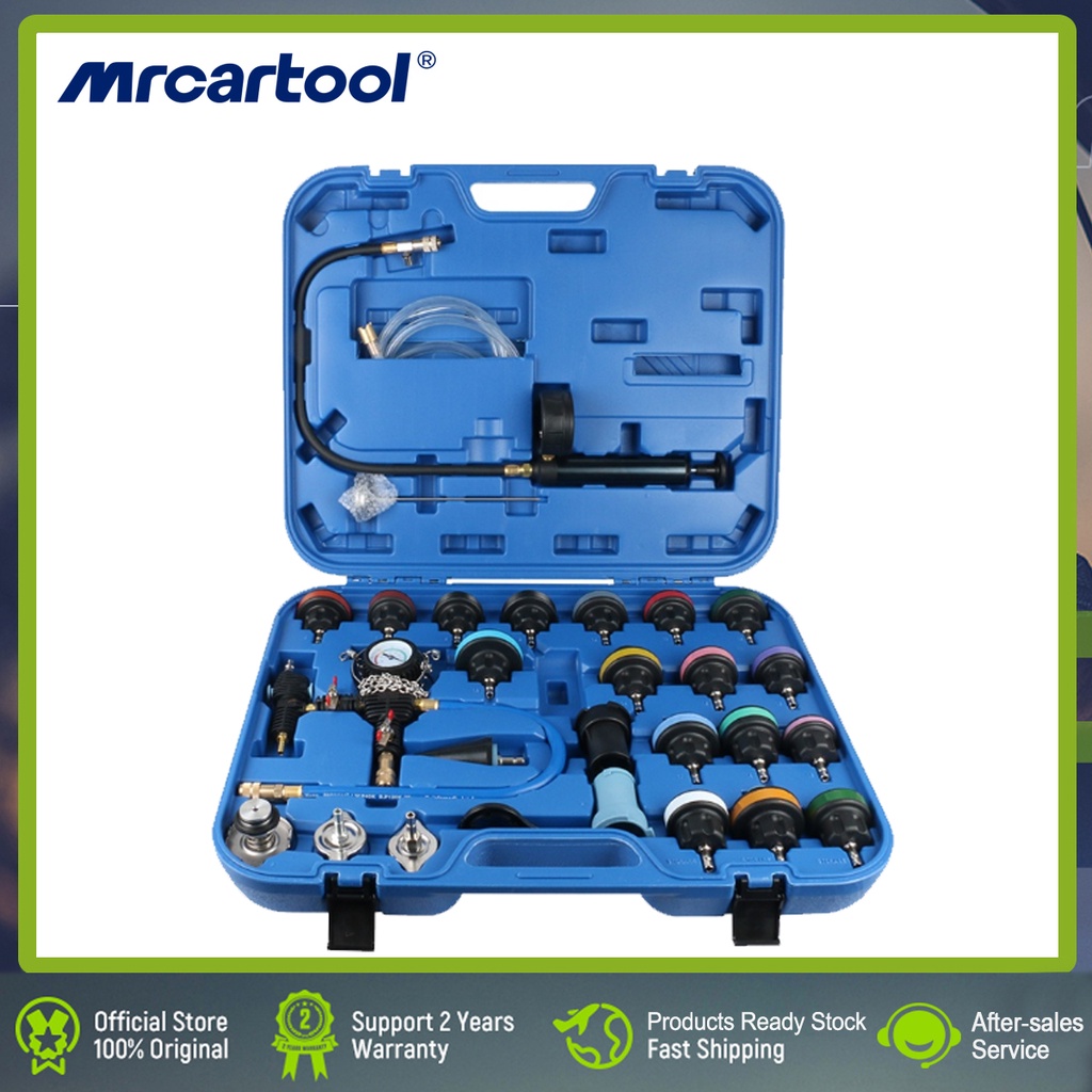 MRCARTOOL 28Pcs Universal Radiator Pressure Tester Set Vacuum Type ...