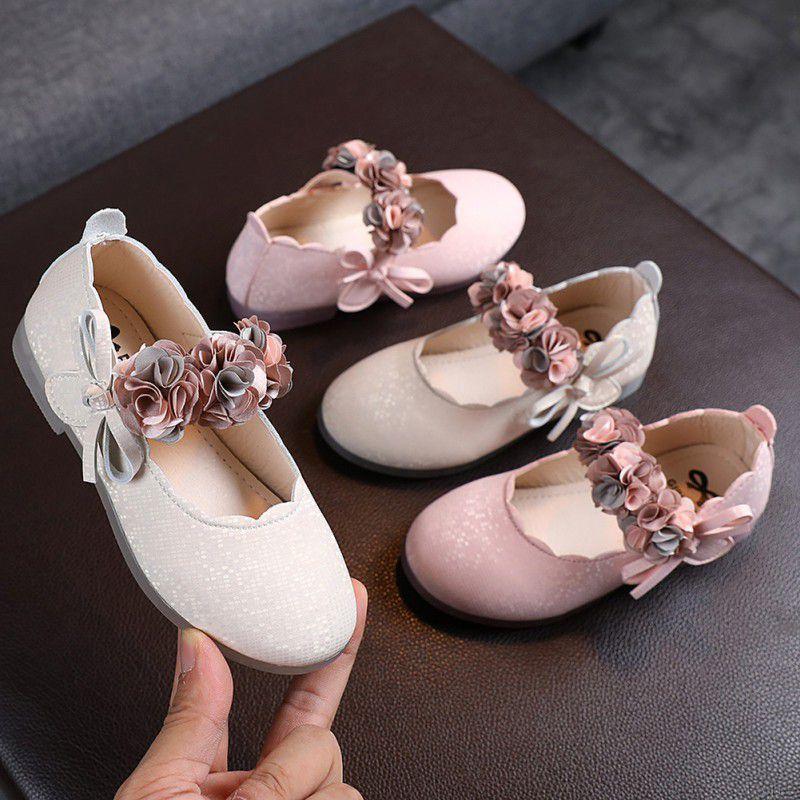 Doll Shoes For Baby Girls Birthday Party Princess Shoes With Big Flower Lace Casual Dance Shoes 1 4 Years Shopee Philippines