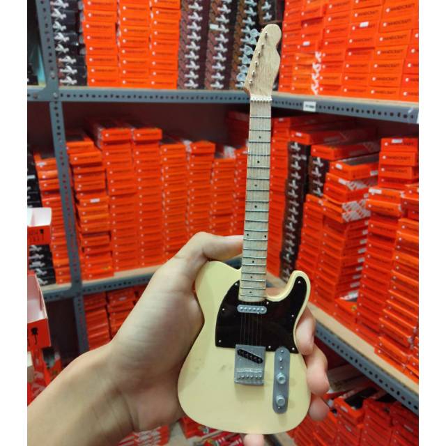 Fender telecaster guitar miniature natural | Shopee Philippines