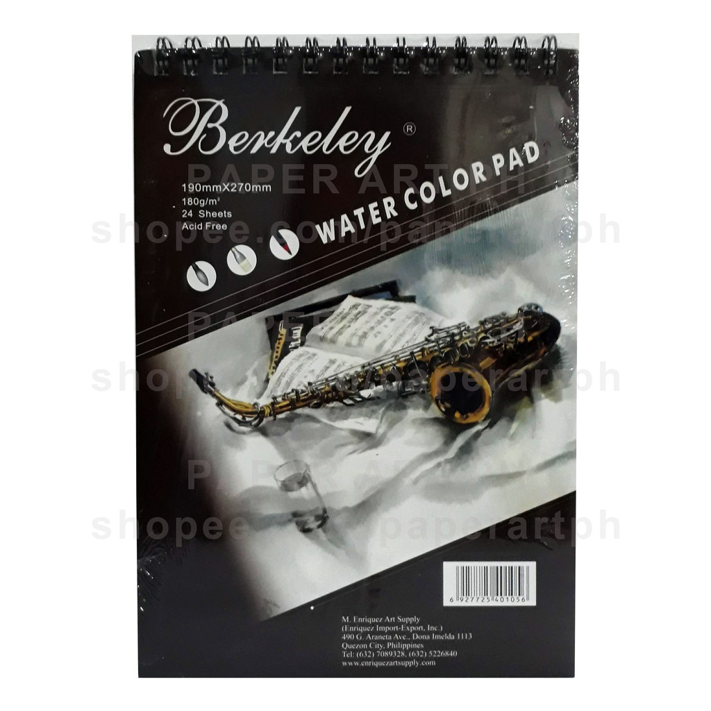 Berkeley Watercolor Pad, 8x11-in, 24 sheets, 180gsm