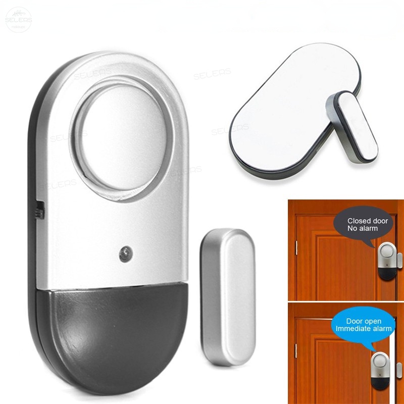 Wireless Door Window Magnetic Sensor House Entry Burglar Alarm System ...