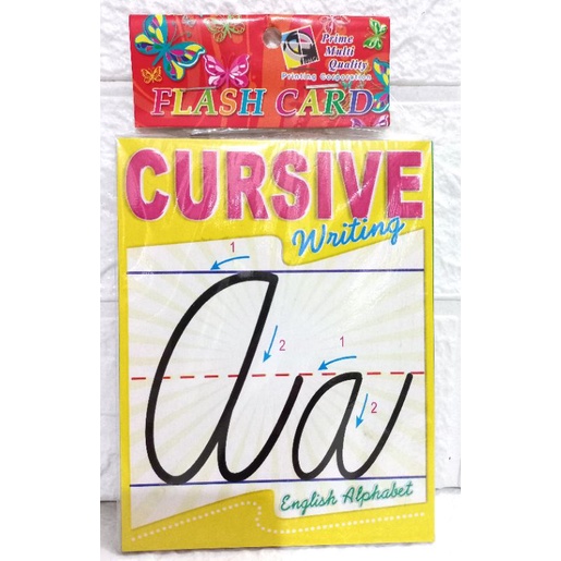 Cursive Alphabet Flashcards 4"x5" Shopee Philippines