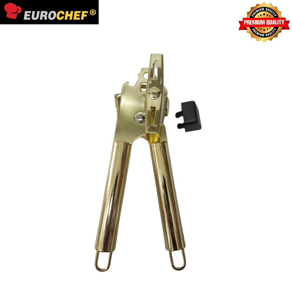 Eurochef GT135 heavy duty can & bottle opener, gold electroplated
