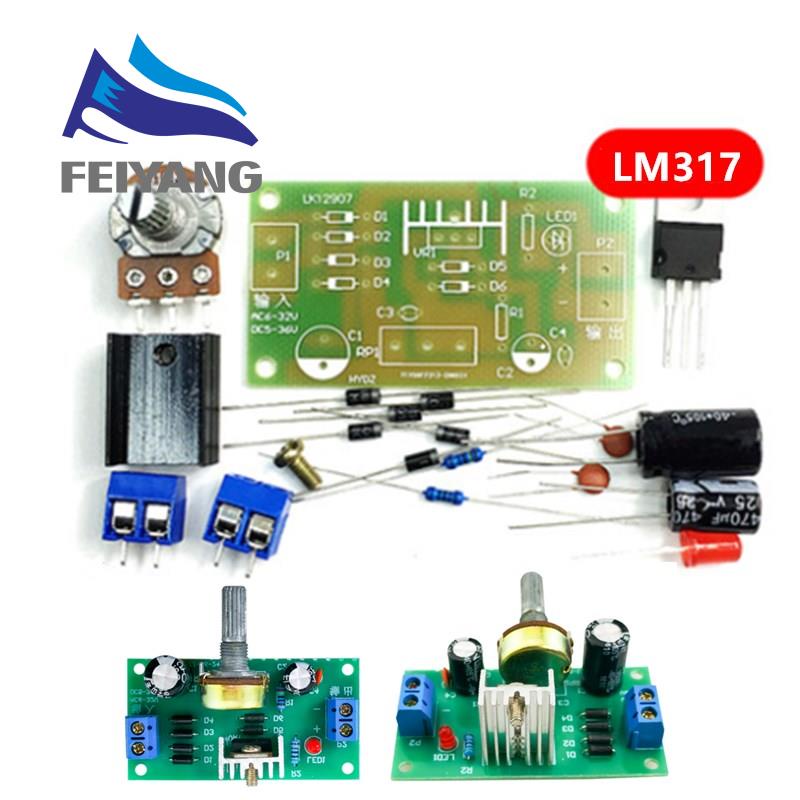 LM317 Adjustable Power Supply Kit Continuous Adjustable DC Power Supply ...