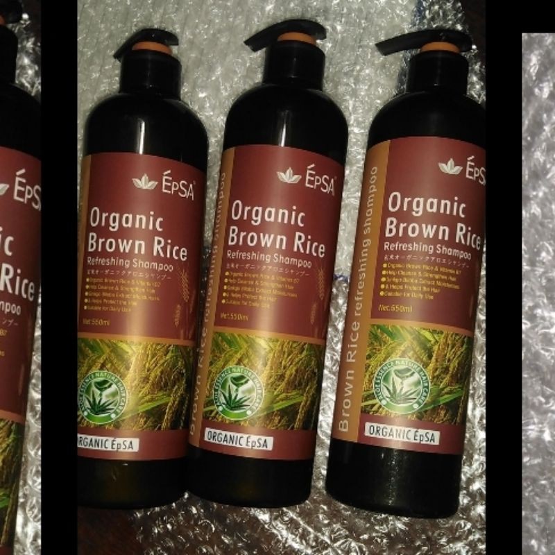 Organic BROWN RICE refreshing shampoo 550ml | Shopee Philippines