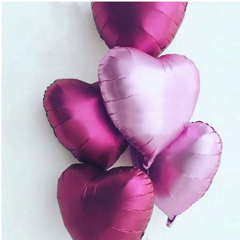 18inch Metallic Matte Heart Helium Air Balloons Love Foil Balloon ...