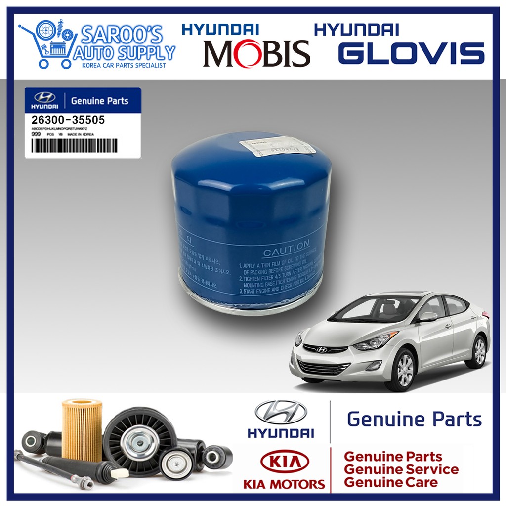 Oil Filter For Hyundai Elantra , 2011-2017 , Gas , Original Parts Or ...