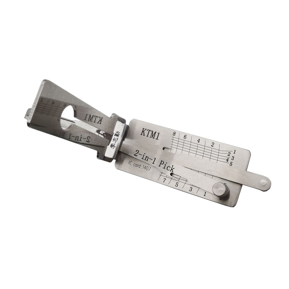 Original Lishi 2-in-1 Pick Decoder Tool KTM1 For KTM & Yamaha Bikes ...