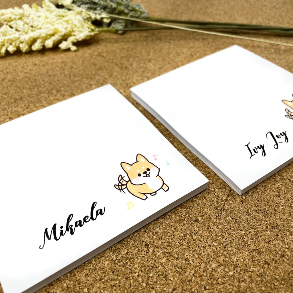 COD PERSONALIZED CUTE NOTE PAD (NEWShiba) | Shopee Philippines