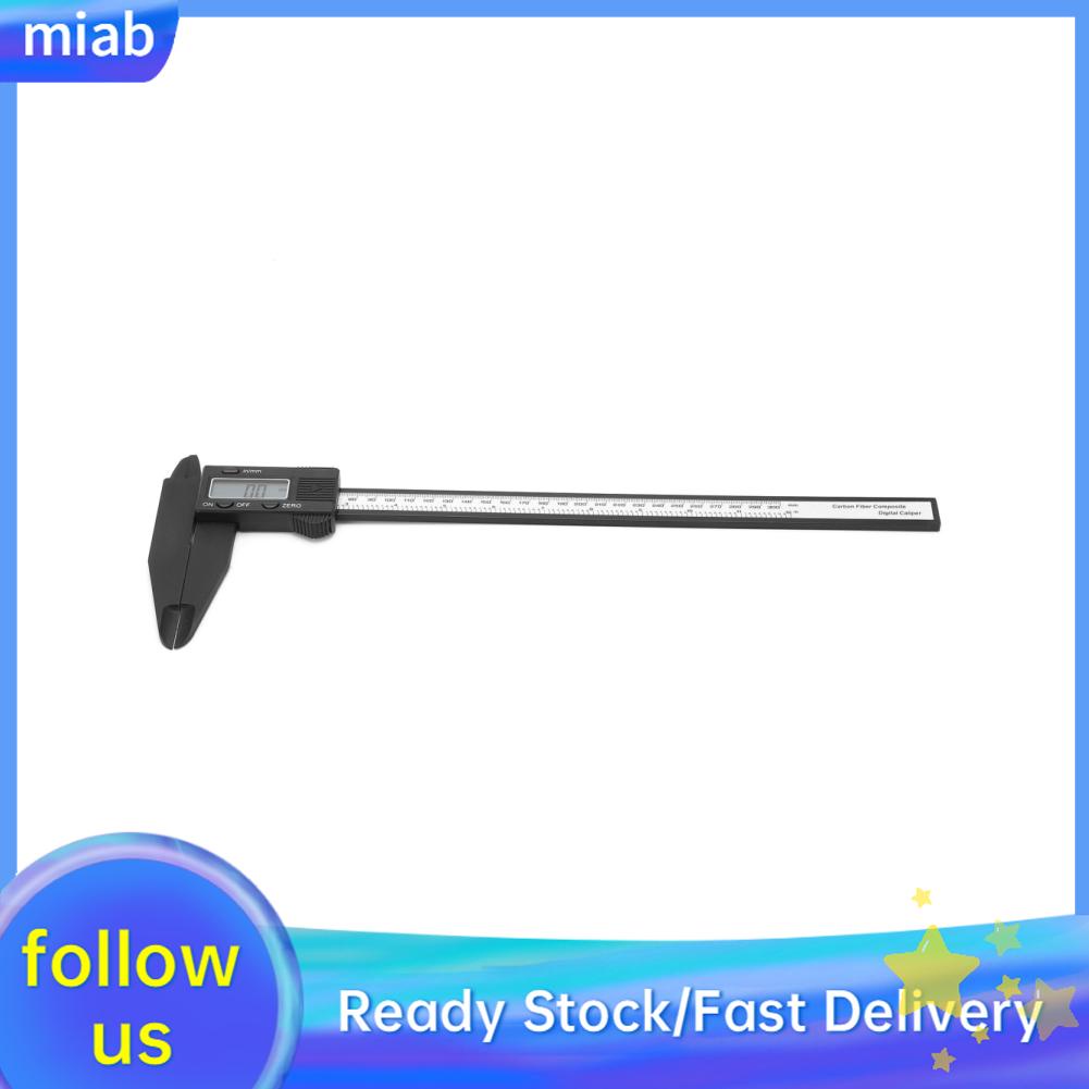 Maib 0‑300mm/12inch LCD Digital Caliper Carbon Ruler Vernier with Long ...