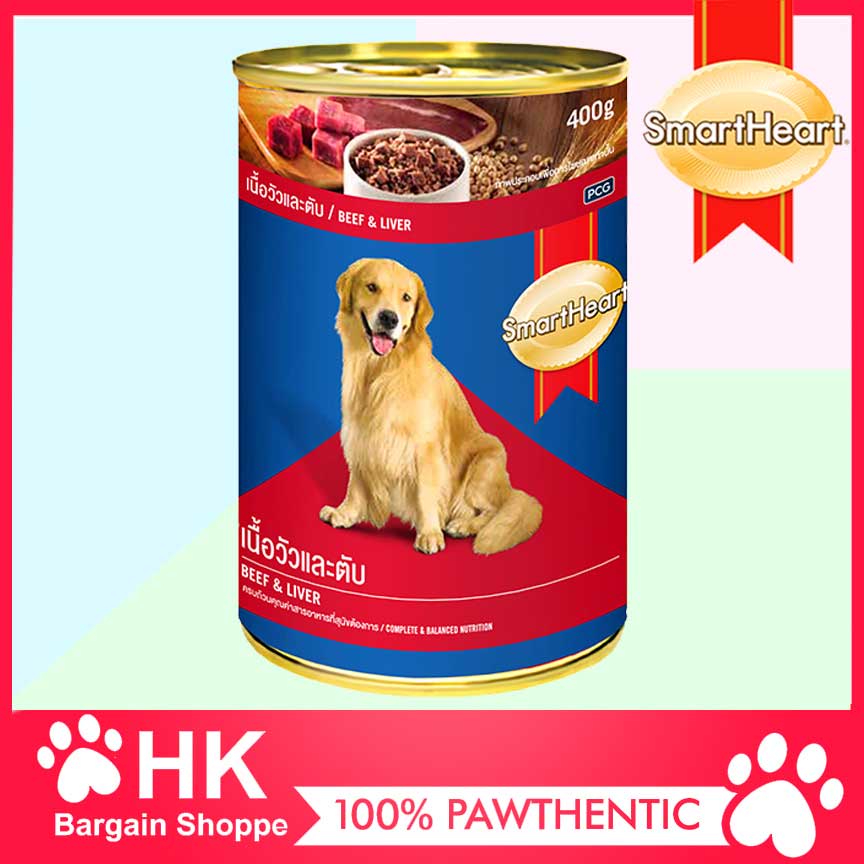 Smart Heart Dog Wet Food in Can Beef & Liver 400g smartheart | Shopee ...