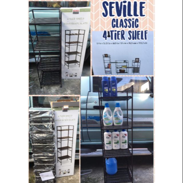 seville classic 4 tier shelf Shopee Philippines