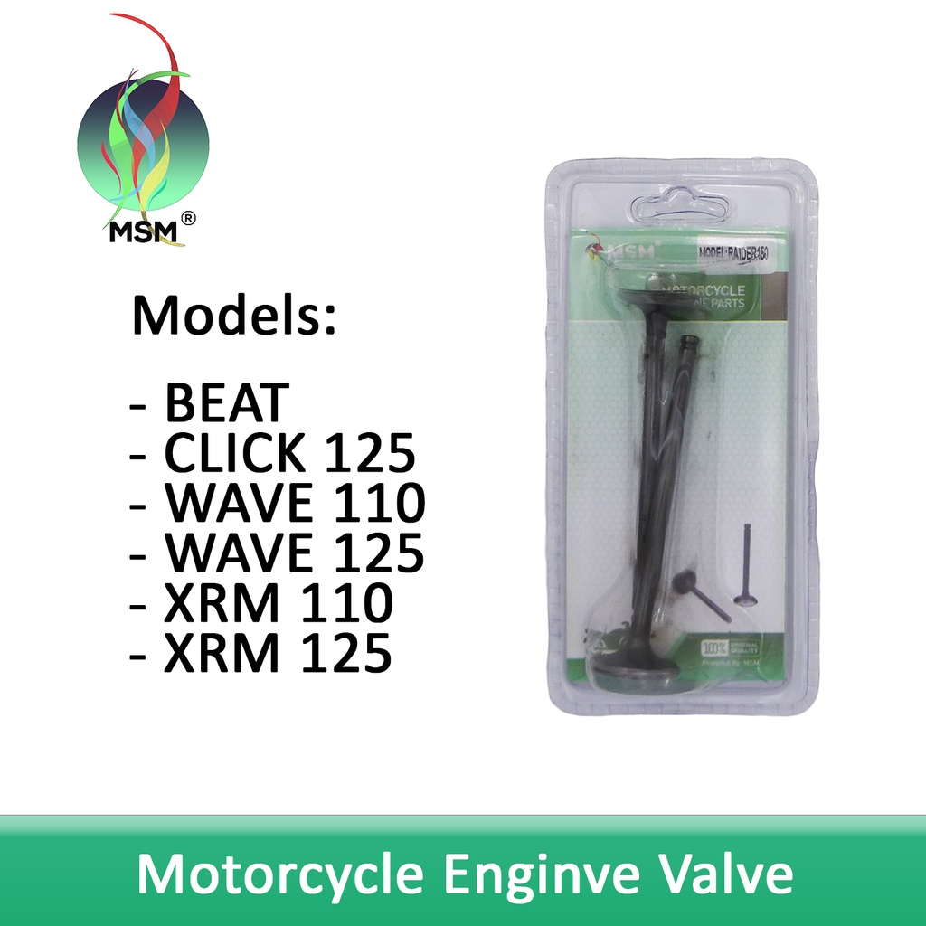 ENGINE VALVE BEAT, CLICK 125, WAVE 110, WAVE 125, XRM 110, XRM 125 ...