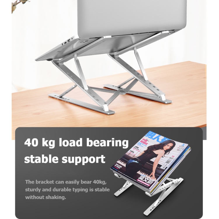 INOVAGEN Aluminum Alloy Adjustable Laptop Stand,For 10''-17.3'' Laptop ...