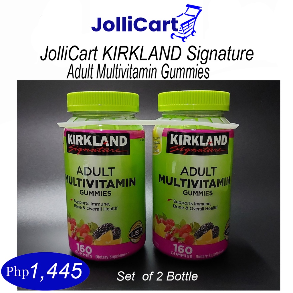 JolliCart Kirkland Signature Adult Multivitamin Gummies, 2 Bottles 100