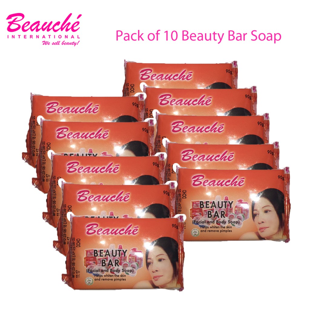 BEAUCHE Kojic Soap Beauty Bar 10 Pieces Best Skin Whitening