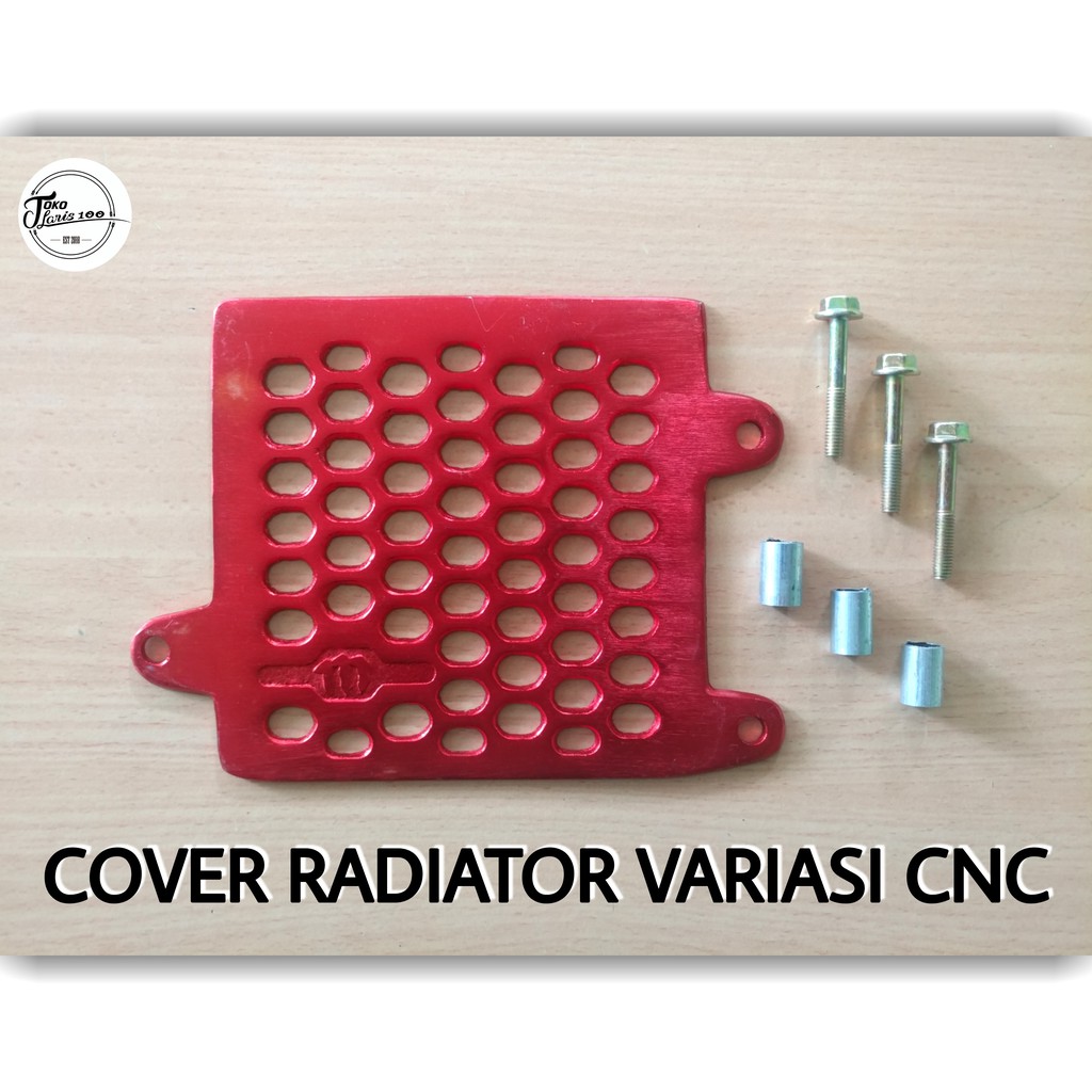 MERAH Honda Vario Motorcycle Radiator Cover CNC Variation Red Color New ...