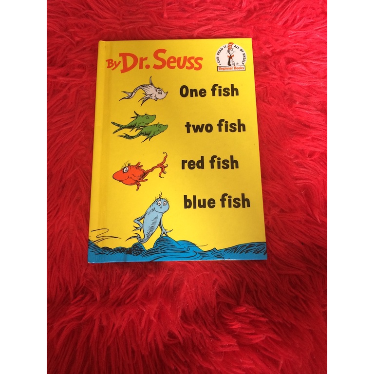 Hardbound One Fish 2 Fish Blue Fish Red Fish Dr Seuss Shopee
